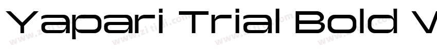 Yapari Trial Bold Wi字体转换 Yapari Trial Bold Wi字体转换